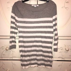 Striped shirt.not full length sleeves.